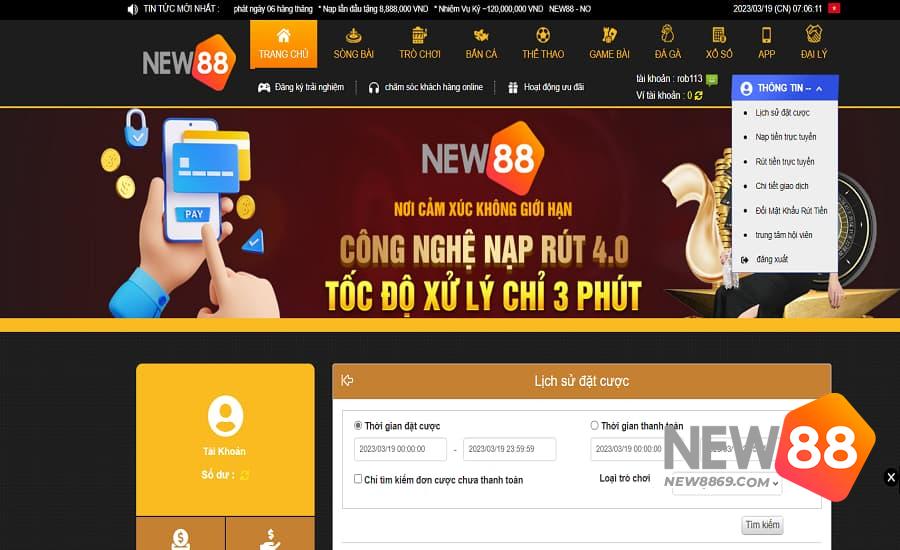 Hình thức thao tác tiến hành  đăng ký New88 nhận 100k